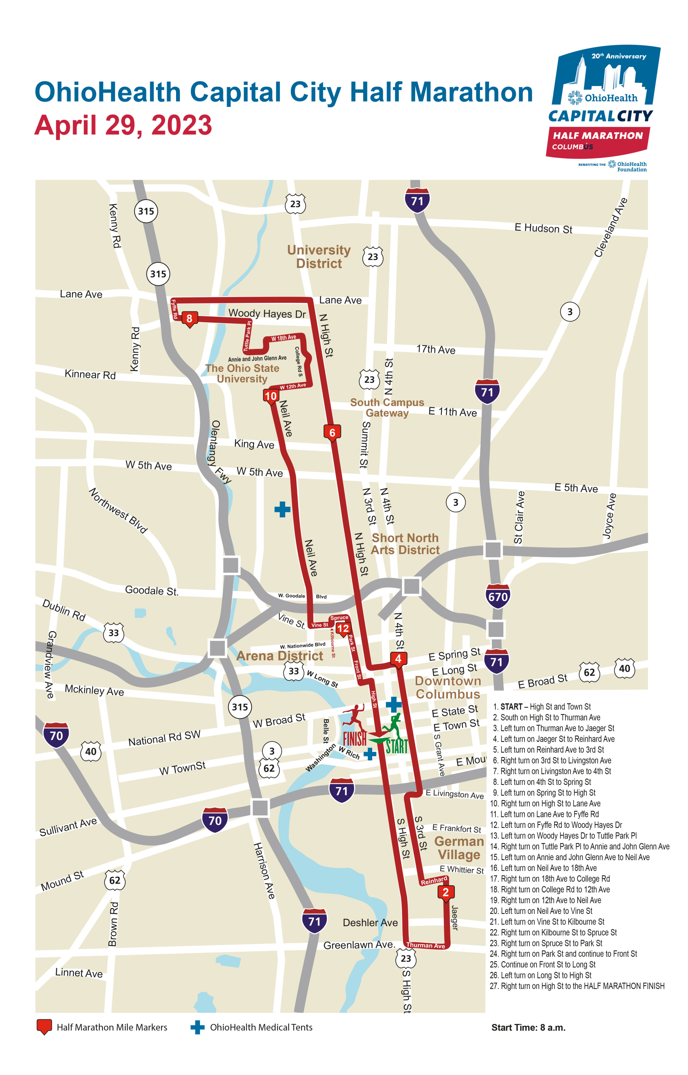 Maps » OhioHealth Capital City Half & Quarter Marathon